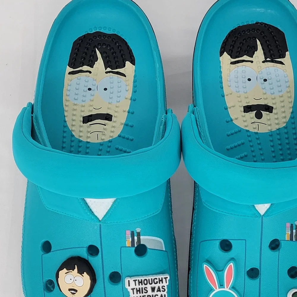 NWOT Crocs South Park Randy Marsh Classic Clog Turquoise Mens Blue Size 13